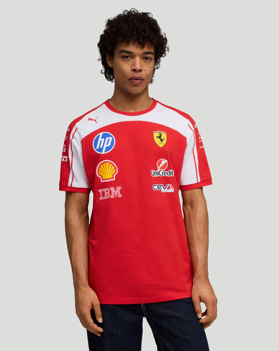 Scuderia Ferrari Heren Team T-shirt – Rood - Rood
