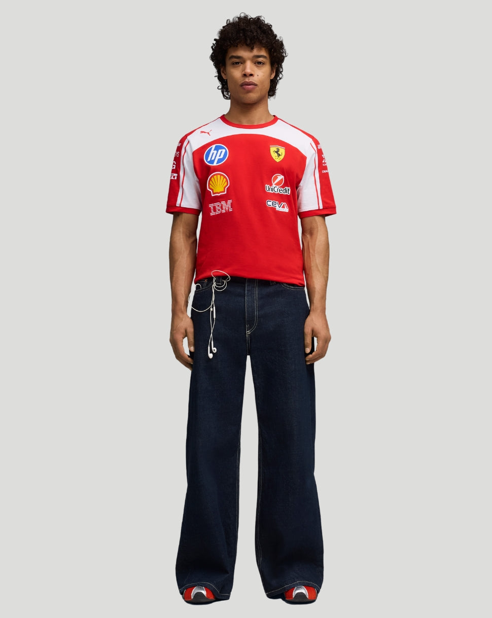 Scuderia Ferrari Heren Team T-shirt – Rood - Rood