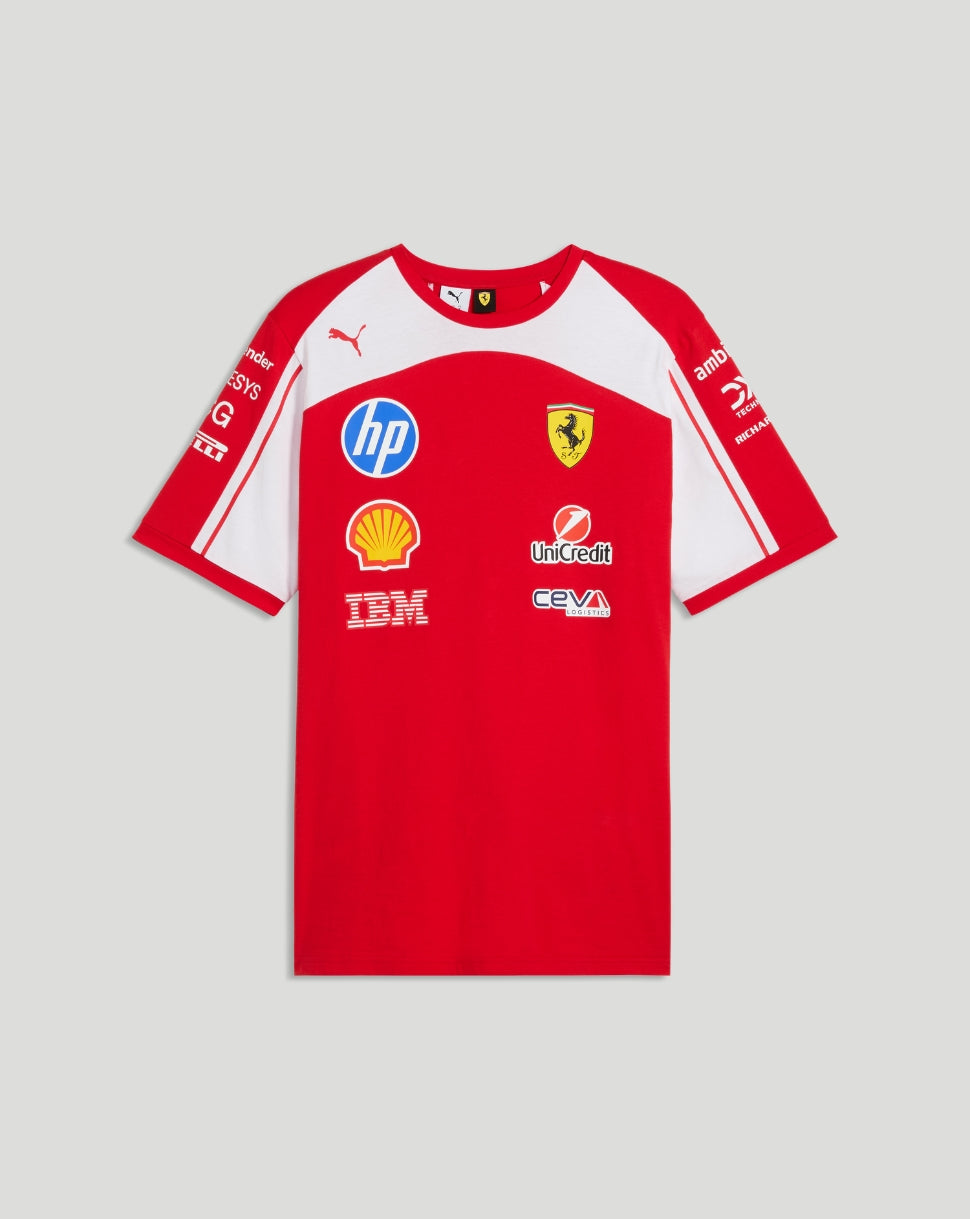 Scuderia Ferrari Heren Team T-shirt – Rood - Rood