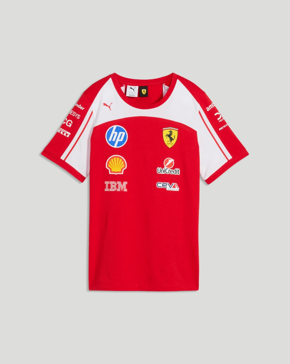Scuderia Ferrari Dames Team T-shirt – Rood - Rood