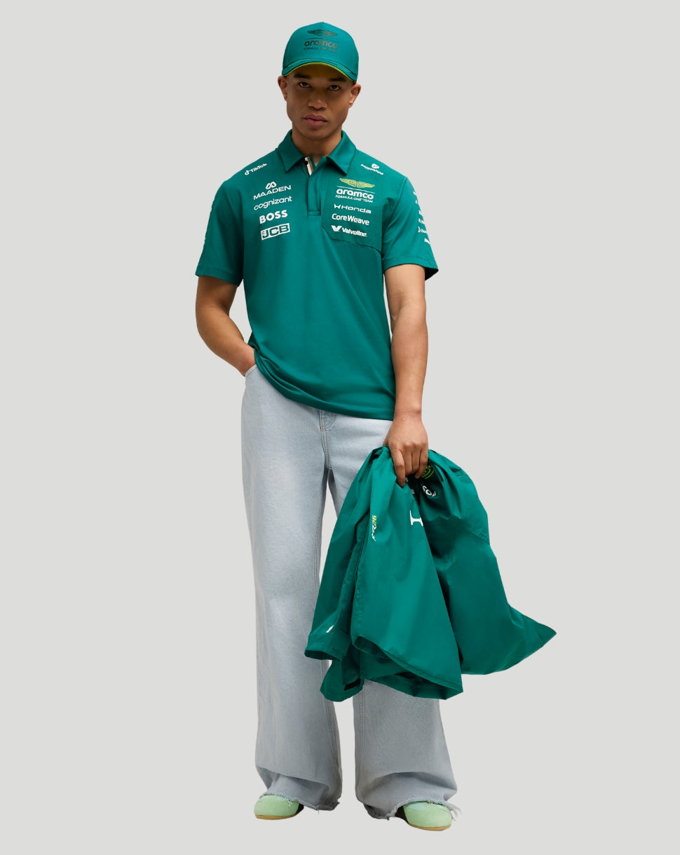 Aston Martin F1 Men's Team Polo - Green - Green