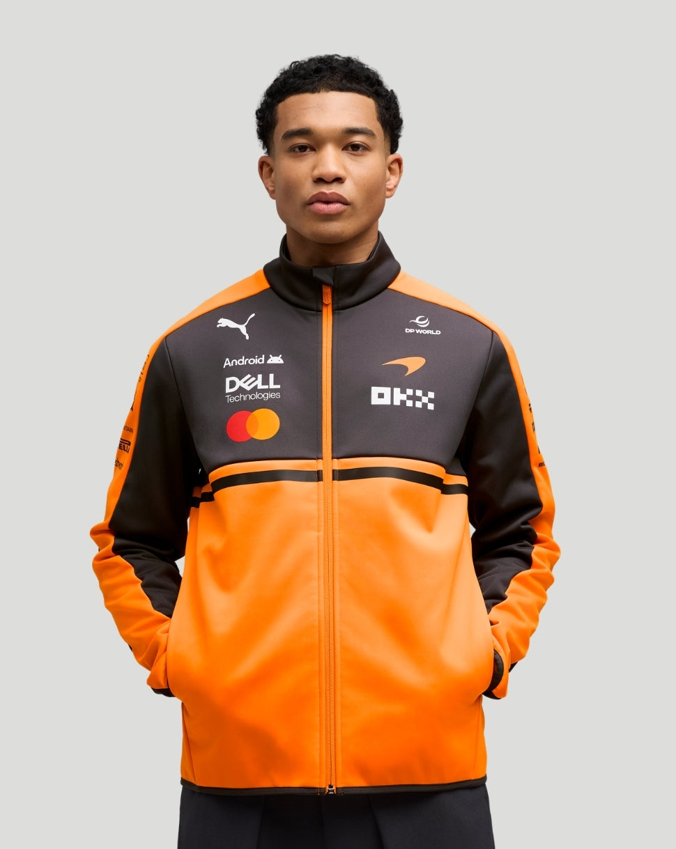 Chaqueta McLaren Hombre Team Softshell – Papaya - Papaya