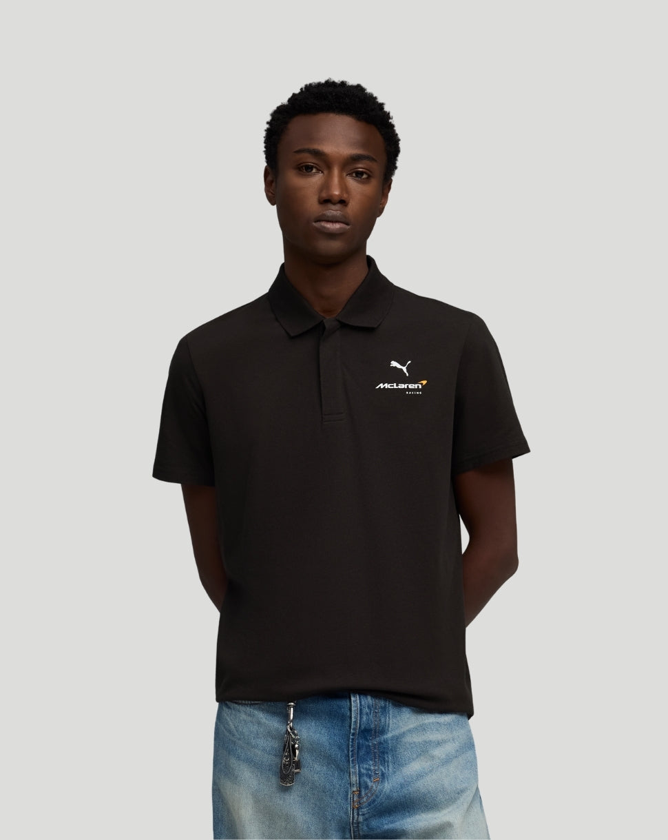 McLaren Polo voor heren met klein logo – Zwart - Zwart