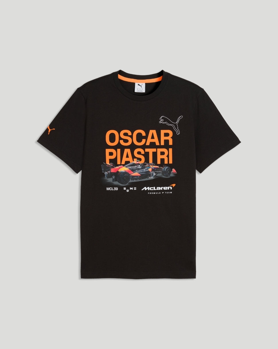 Camiseta McLaren Hombre Piastri Core – Negro - Negro