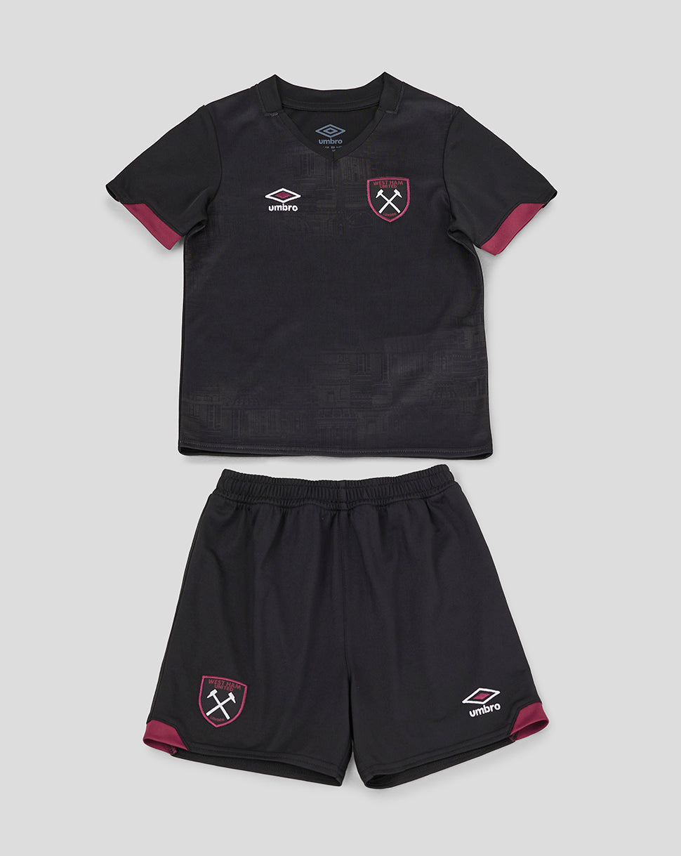 West Ham 24/25 Away Infant Kit Unisex - Black - Black