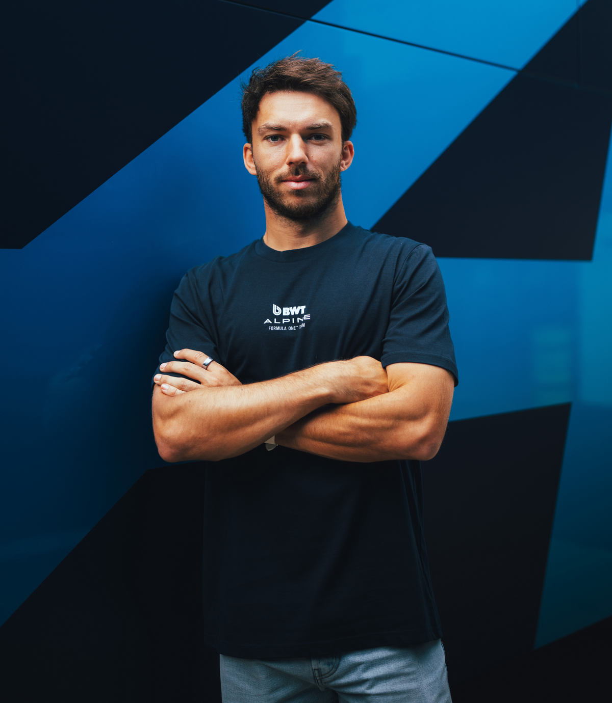 Alpine Unisex Core Driver Pierre Gasly Relaxed Fit T-shirt – Frans marineblauw - French Navy
