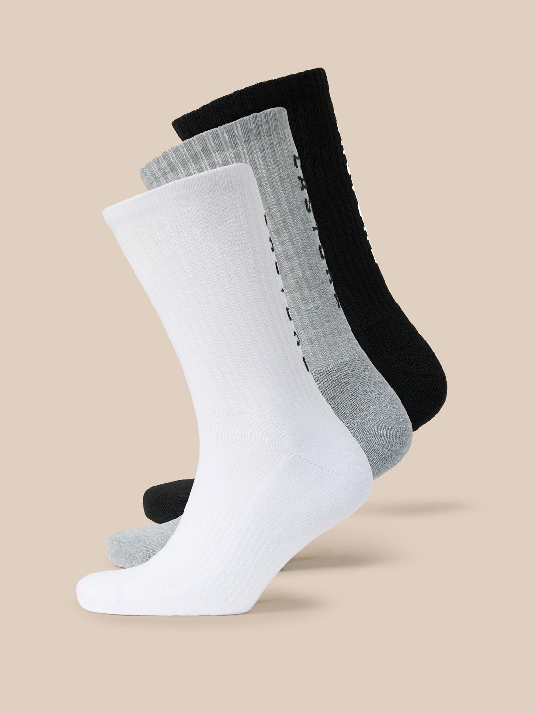 Unisex 3 Pack Sweatshirt Socken – Multi - Mehrfarbig