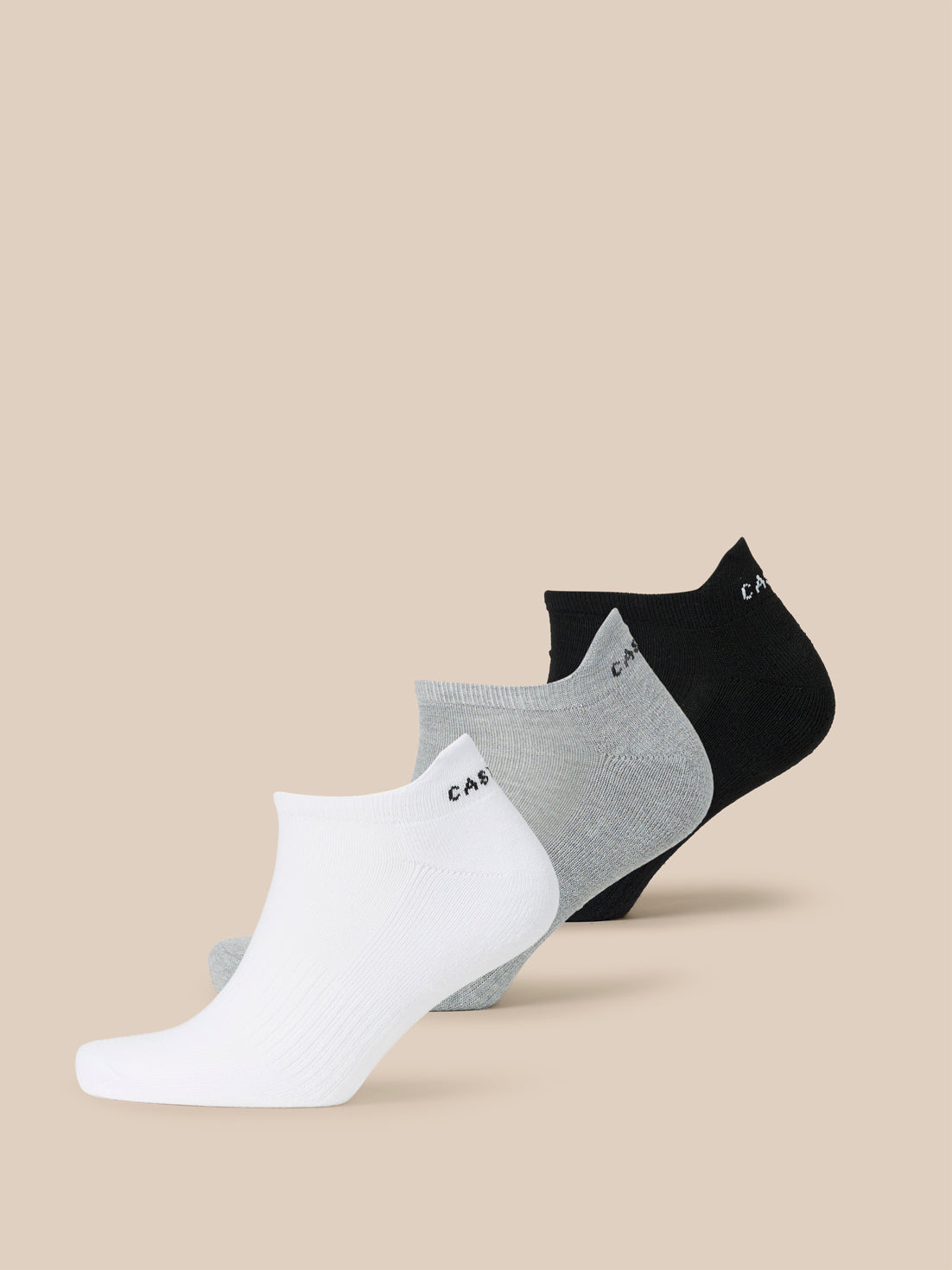 Unisex 3 Pack Trainer Liner Sokken – Multi - Meerkleurig