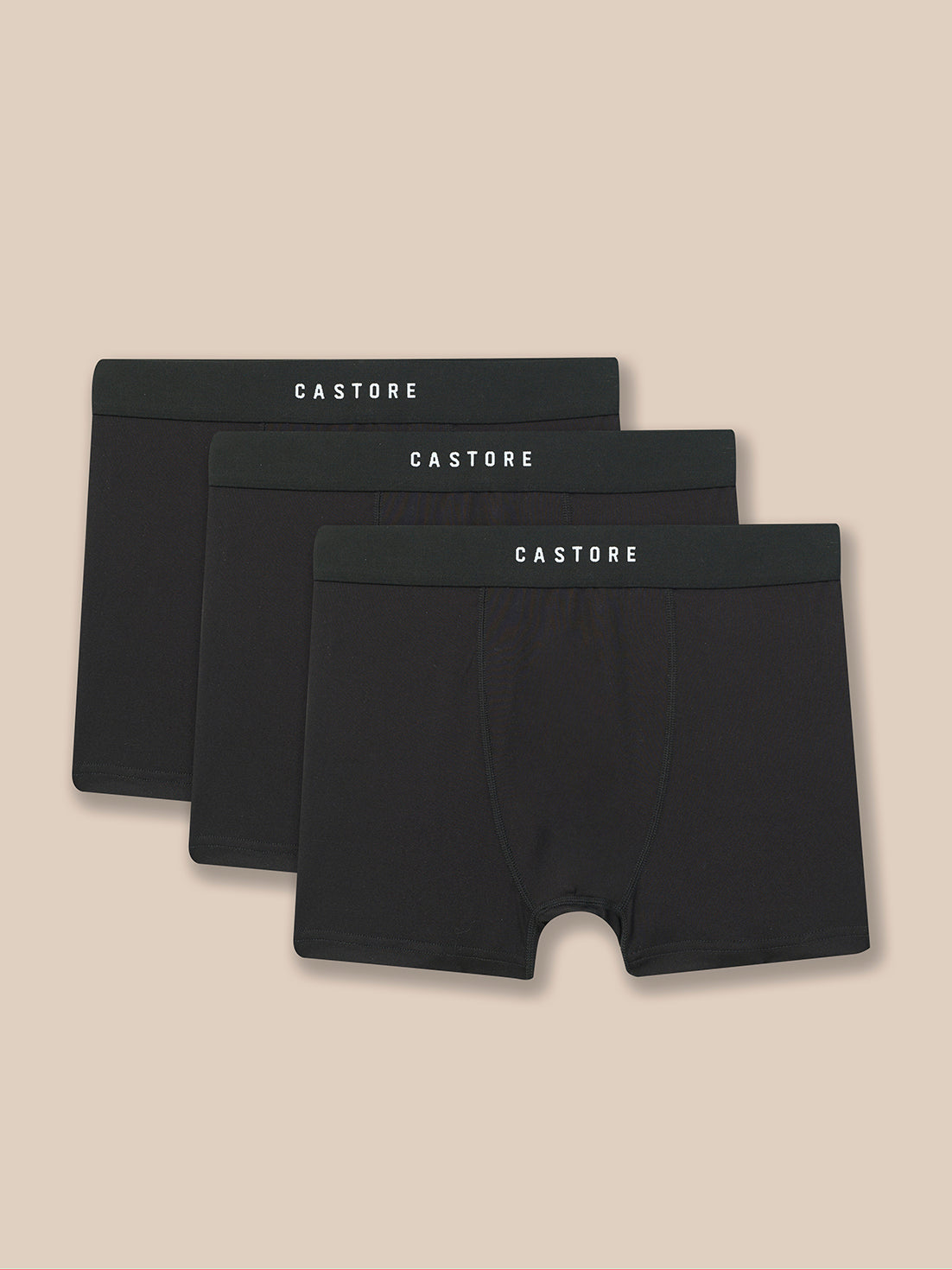 Herren 3 Pack Boxershorts Slips – Schwarz - Schwarz