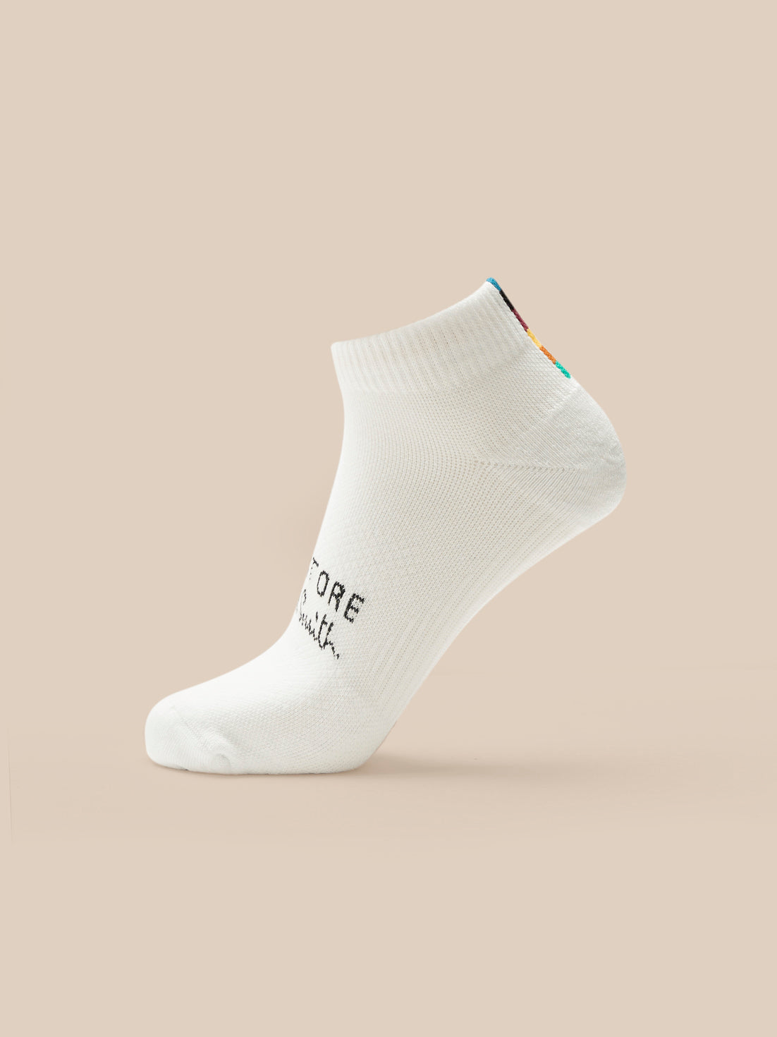 Unisex Castore x Paul Smith 2 Pack Technical Ankle Socks - Off White - Off White