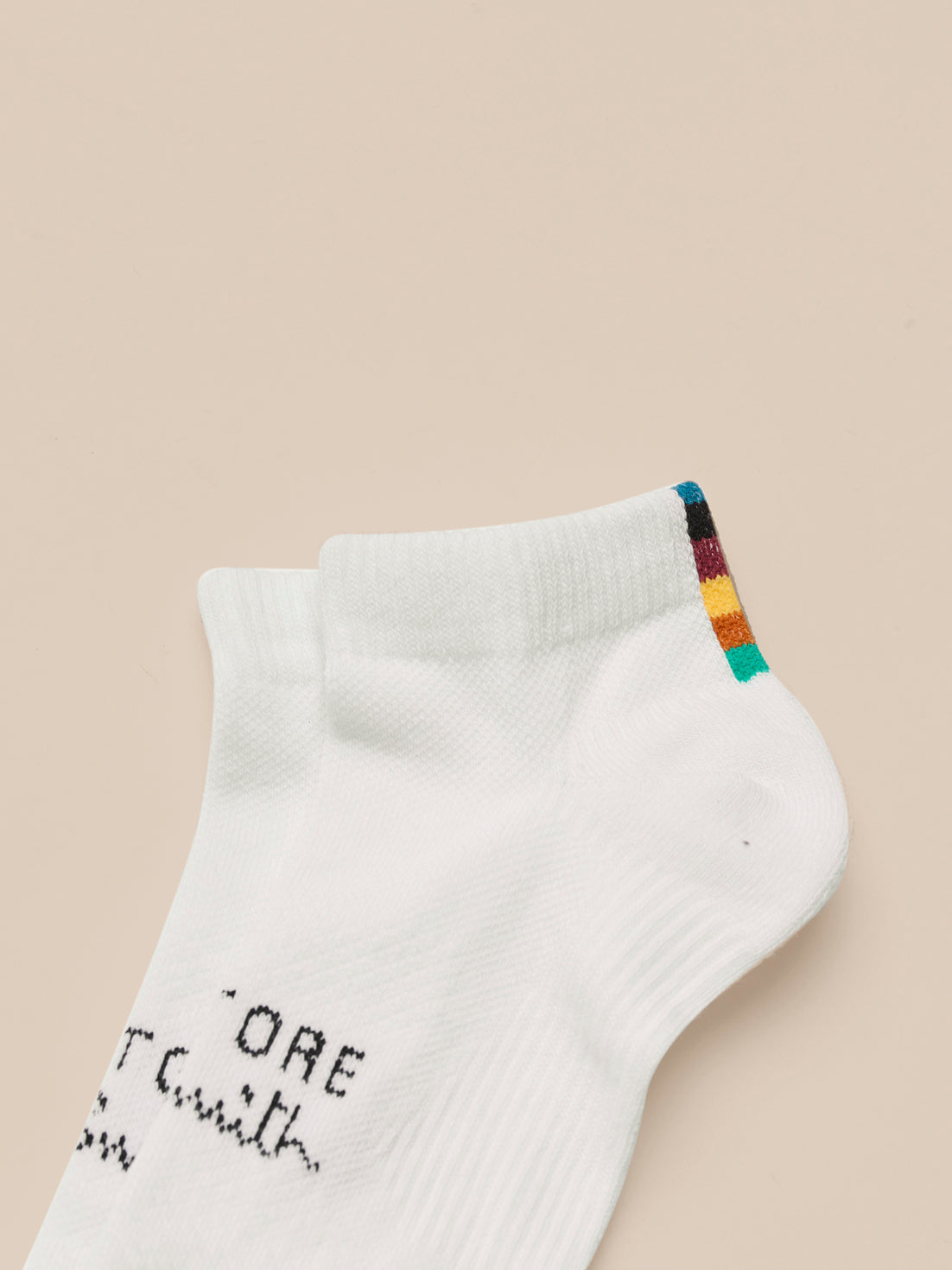 Unisex Castore x Paul Smith 2 Pack Technical Ankle Socks - Off White - Off White