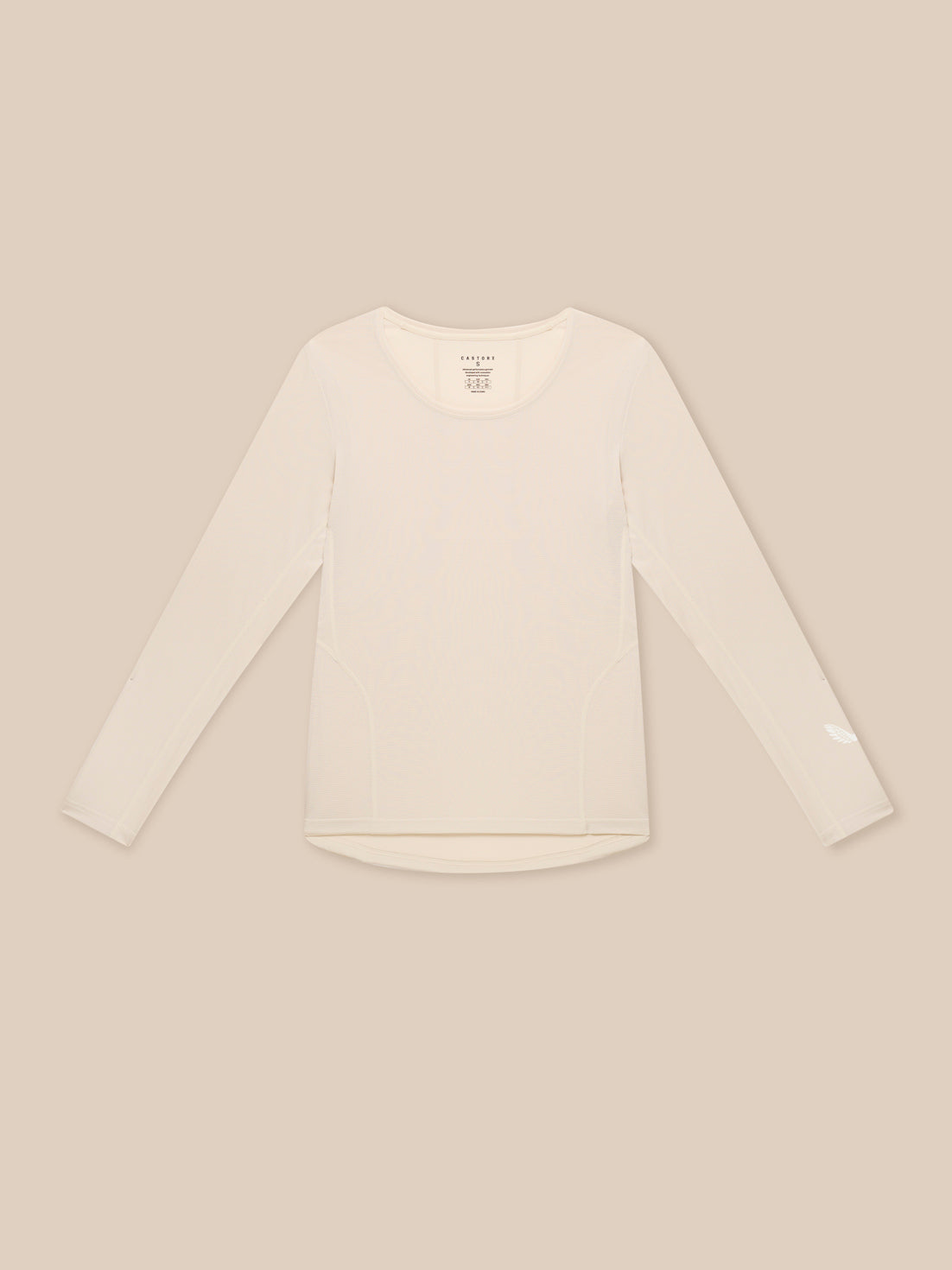 Women’s Flow Movement Long Sleeve T Shirt – Beige