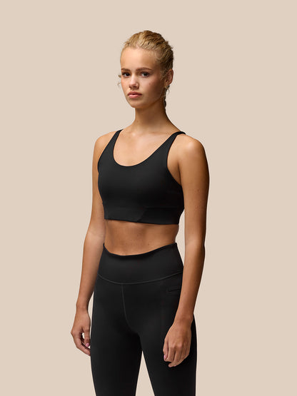 Flow Training Sports Bra - Black
