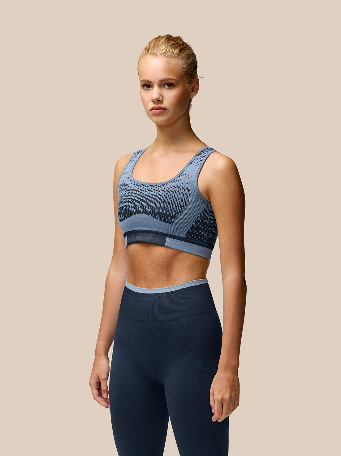 Flow Training Sports Bra - Midnight Navy