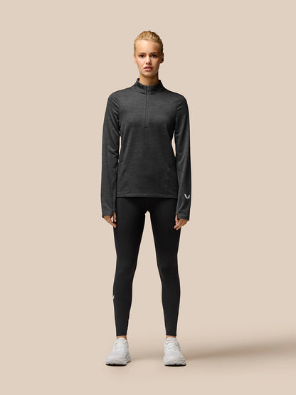 Flow Training 1/2 Zip Top - Black
