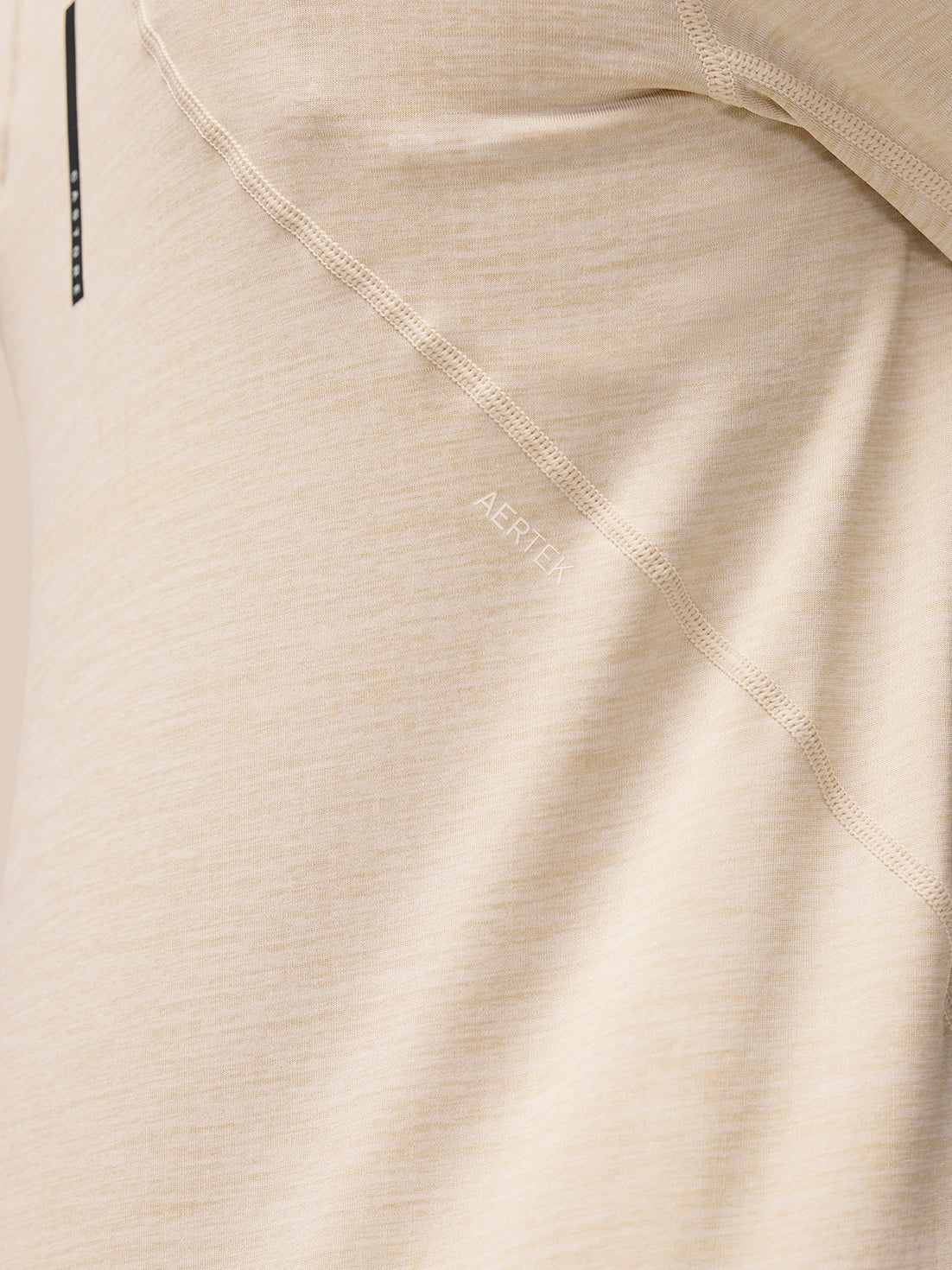Flow Training 1/2 Zip Top - Beige