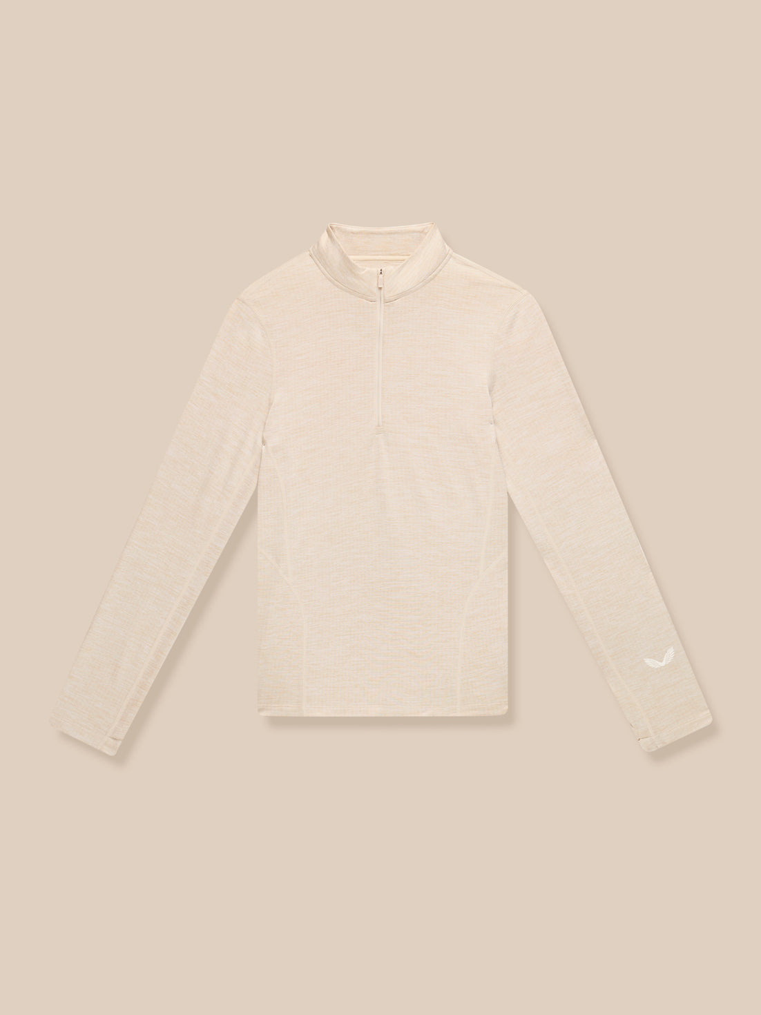 Flow Training 1/2 Zip Top - Beige