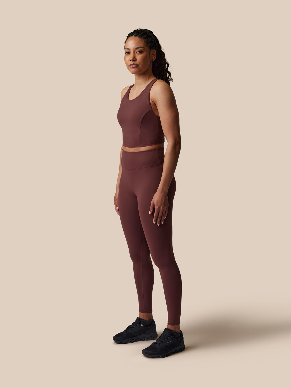 Women's Castore x Paul Smith Slim Fit Performance Leggings - Purple - Deep Damson