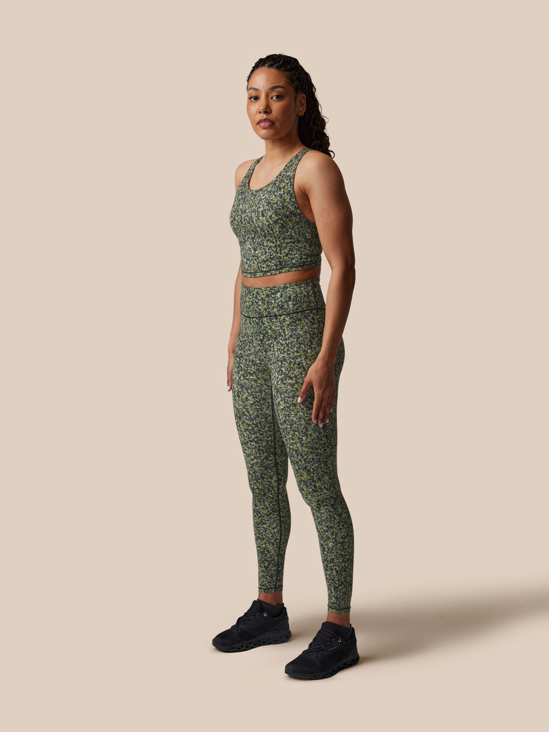 Dames x Paul Smith Performance Legging – Antraciet/Multi - Antraciet/Meerkleurig