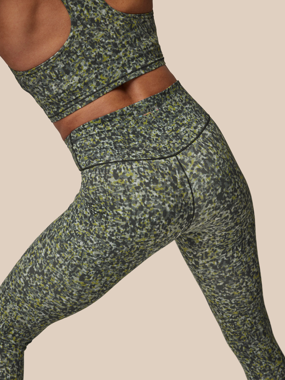 Dames x Paul Smith Performance Legging – Antraciet/Multi - Antraciet/Meerkleurig