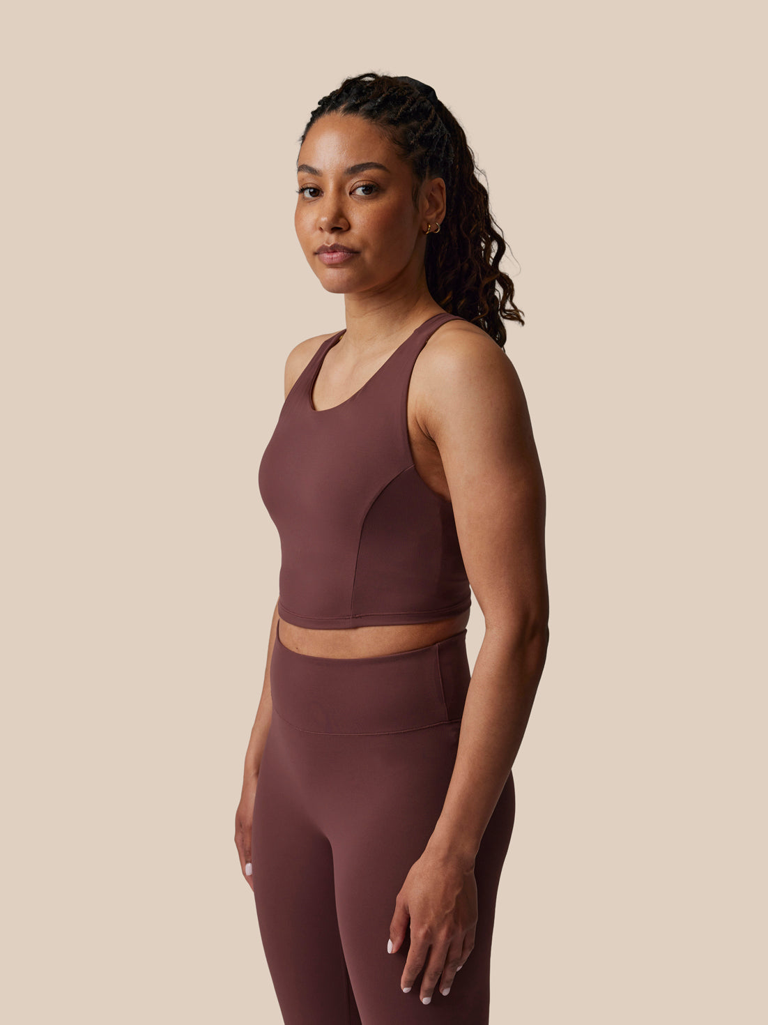 Damen Castore x Paul Smith Longline Sport-BH – Violett - Deep Damson
