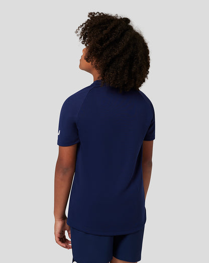 Junior Short Sleeve Raglan T-Shirt - Navy