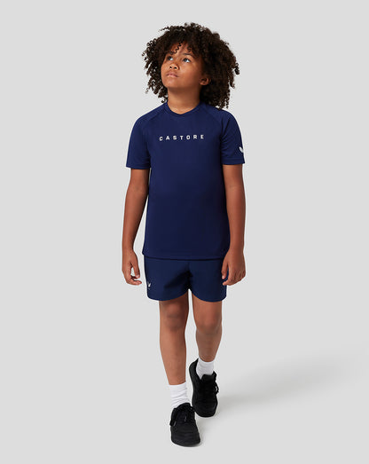 Junior Short Sleeve Raglan T-Shirt - Navy