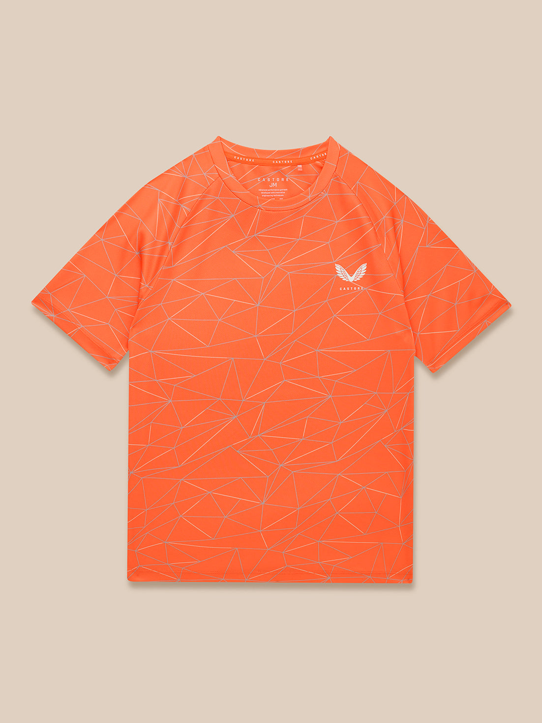 Junior’s Adapt All Over Print Short Sleeve T-Shirt - Bright Orange
