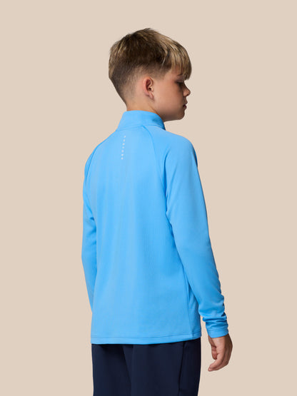 Junior Adapt Training 1/4 Zip Top - Light Blue