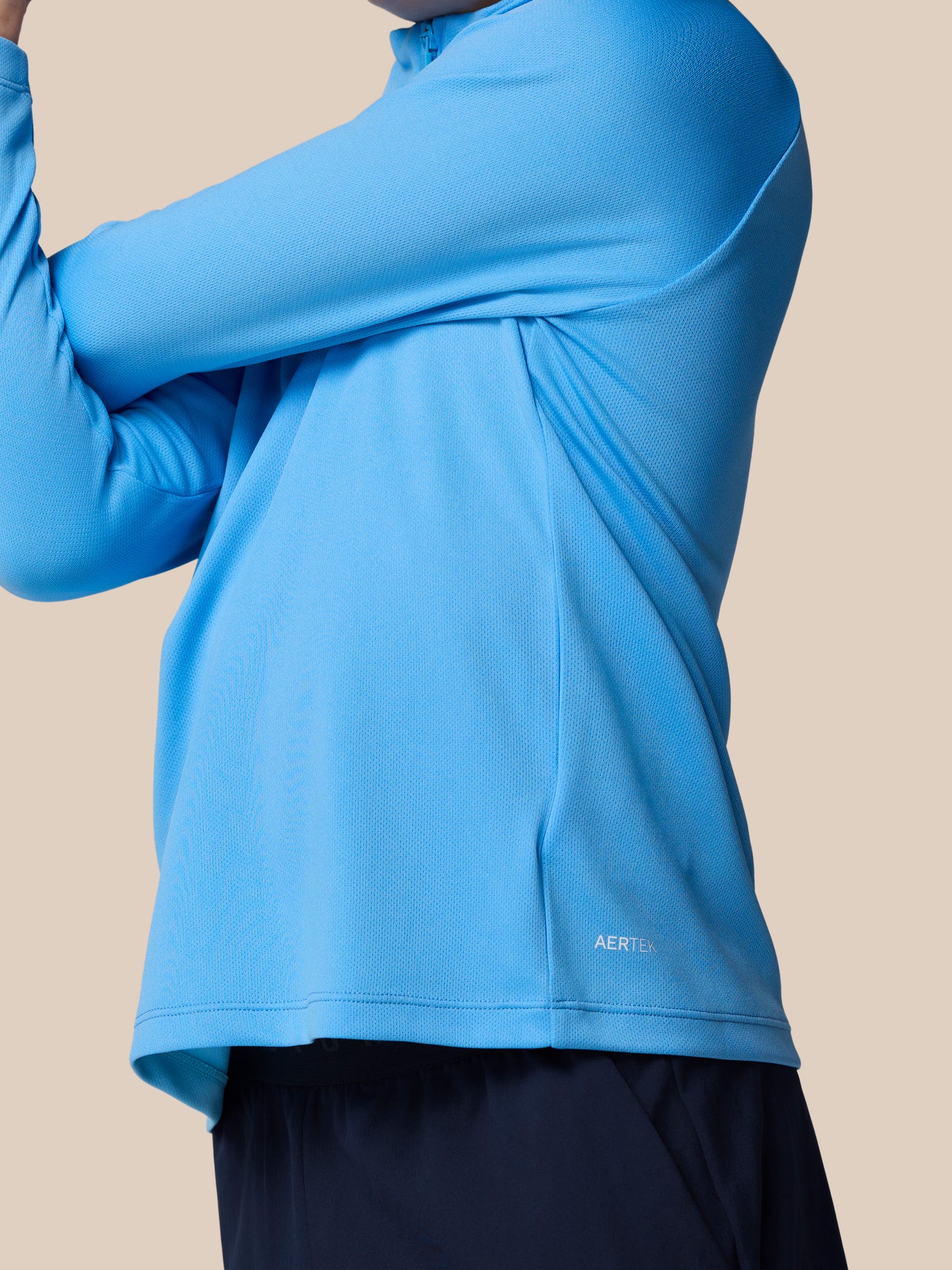 Junior Adapt Training 1/4 Zip Top - Light Blue