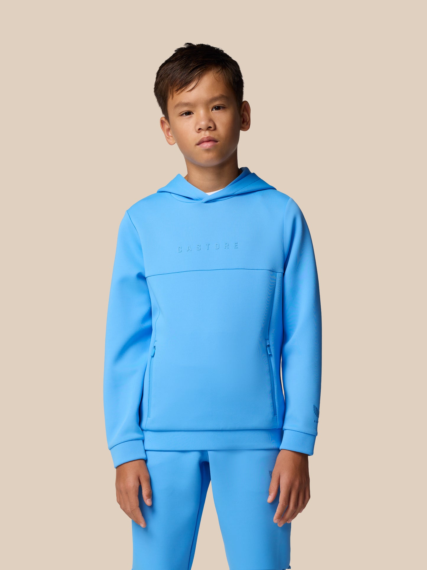 Junior’s Flex Scuba Long Sleeve Hoodie (Unisex) - Cool Blue