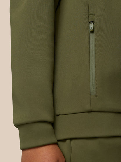 Junior’s Flex Scuba Long Sleeve Hoodie (Unisex) - Green