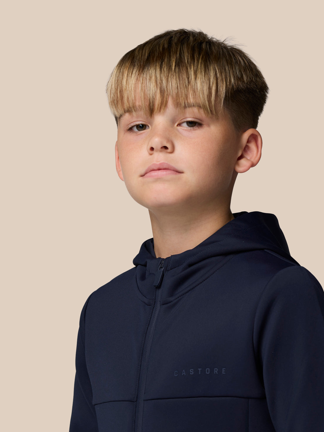Junior’s Flex Scuba Full Zip Through Long Sleeve Jacket (Unisex) - Navy