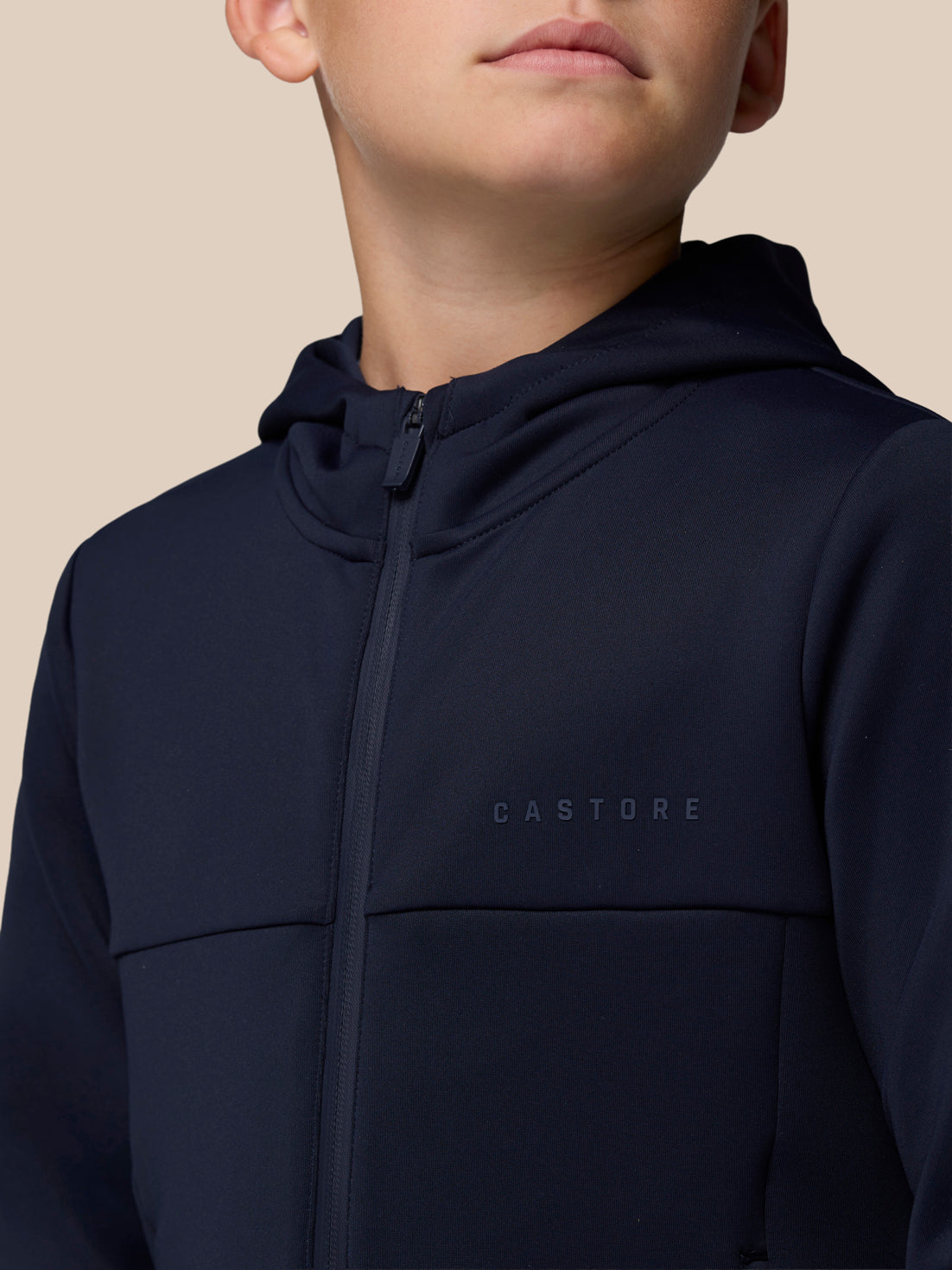 Junior’s Flex Scuba Full Zip Through Long Sleeve Jacket (Unisex) - Navy