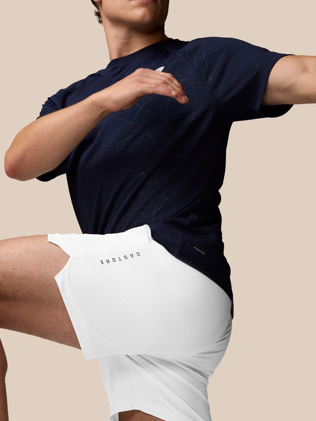 Adapt Training 7" Shorts – Weiss/Marineblau - White/Midnight Navy