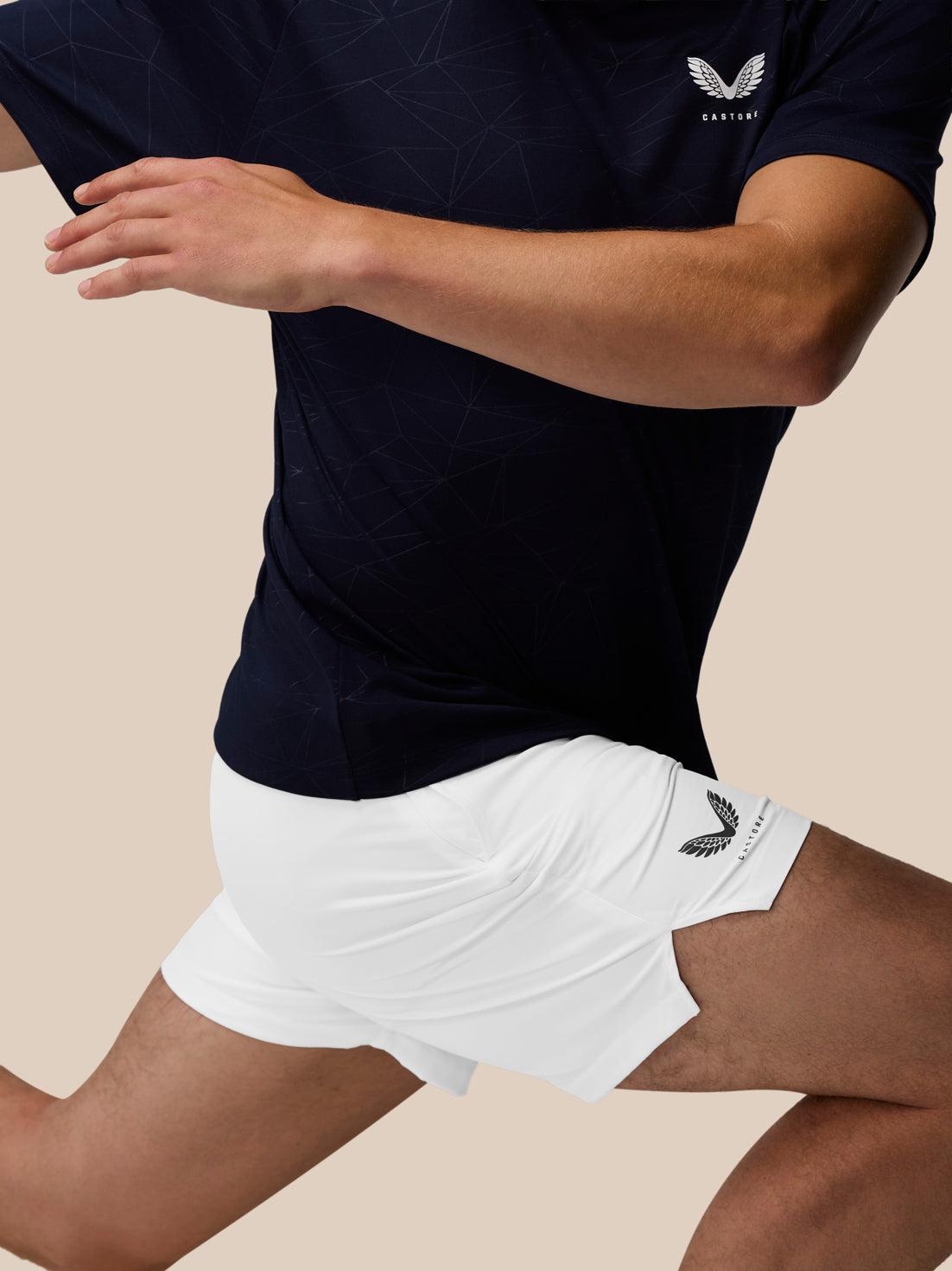 Adapt Training 7" Shorts – Weiss/Marineblau - White/Midnight Navy