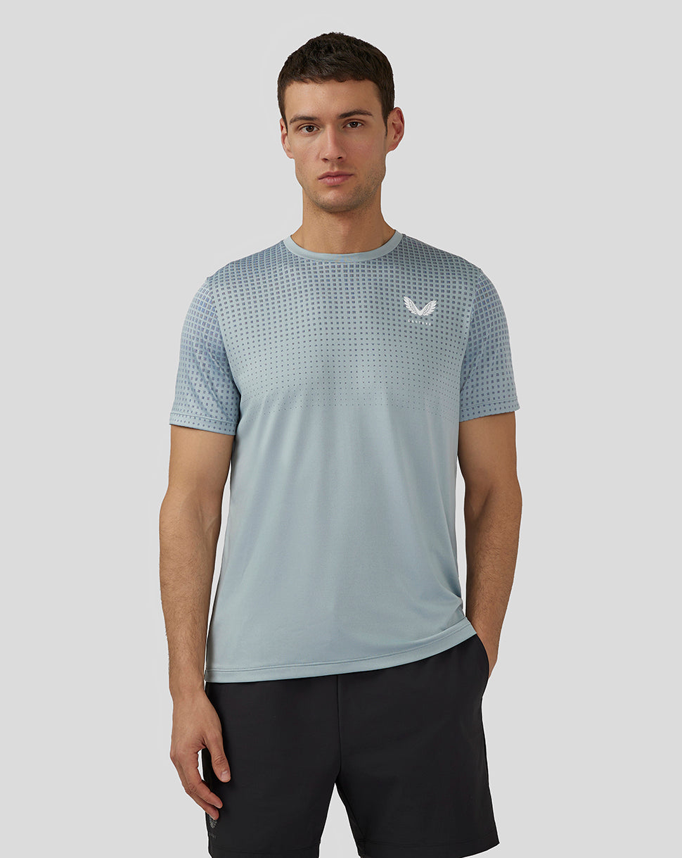 Men’S Flow Short Sleeve Knit T-Shirt - Stone Blue