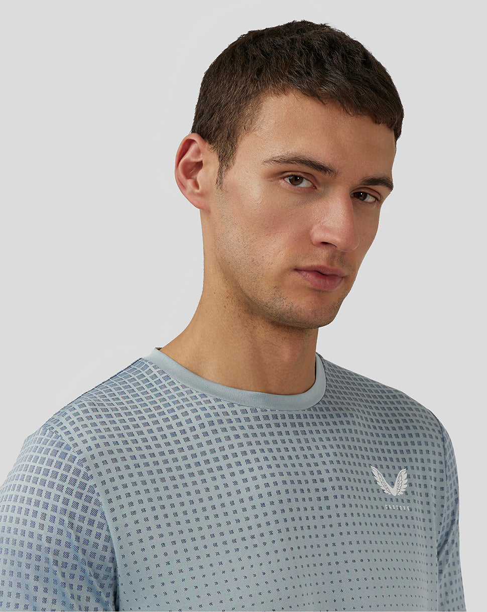 Men’S Flow Short Sleeve Knit T-Shirt - Stone Blue