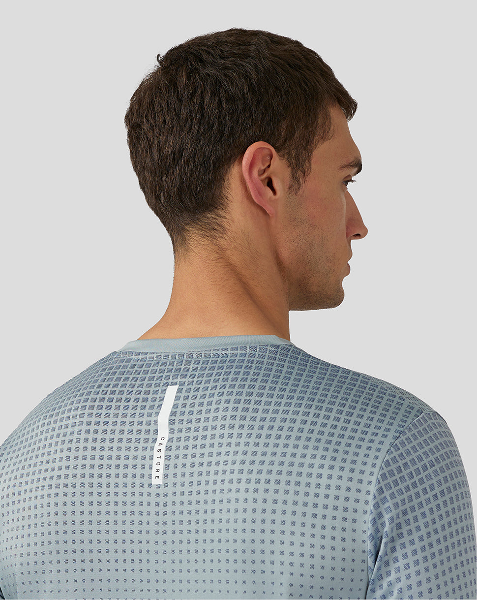 Men’S Flow Short Sleeve Knit T-Shirt - Stone Blue