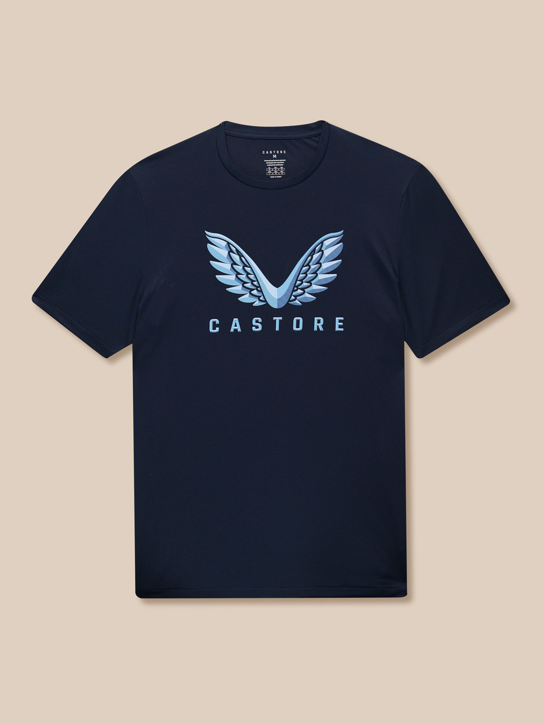 Grafik Training T-Shirt – Mitternachtsblau - Midnight Navy/Himmelblau