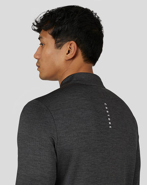 Men’s Active Long Sleeve Marl Quarter Zip - Gunmetal