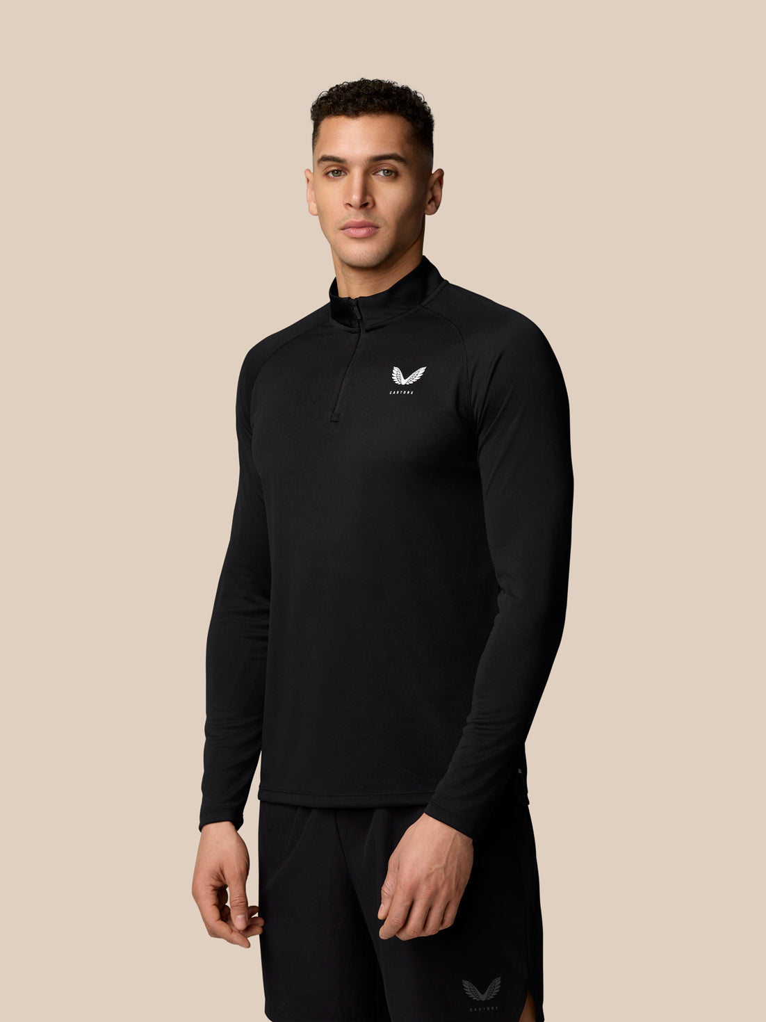 Adapt Training 1/4 Zip Top - Black