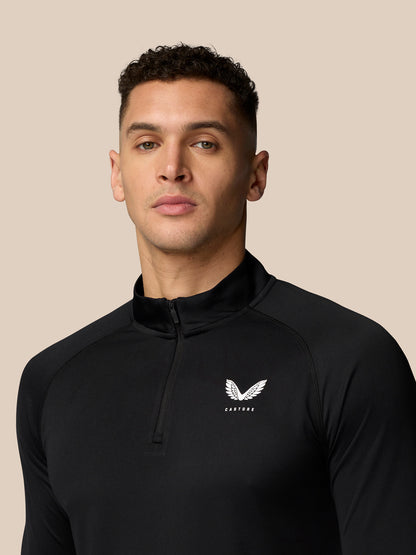 Adapt Training 1/4 Zip Top - Black