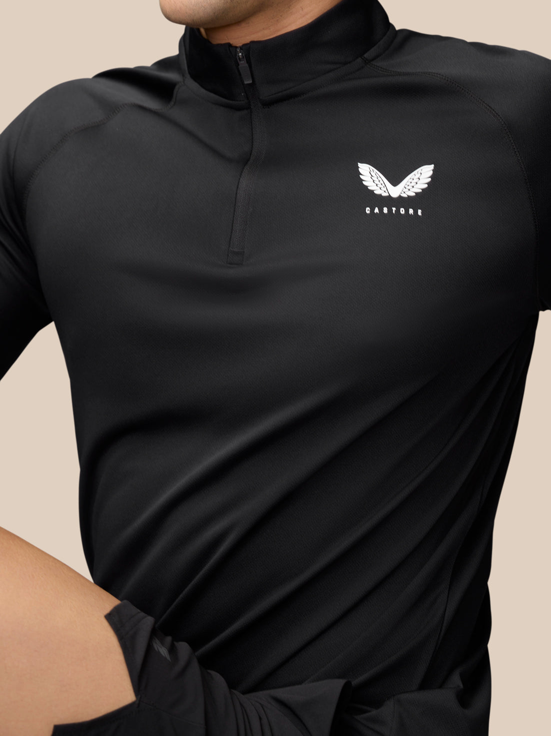 Adapt Training 1/4 Zip Top - Black