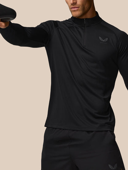 Adapt Training 1/4 Zip Top - Black