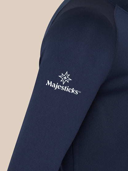 Majesticks 1/4 Zip Top - Navy