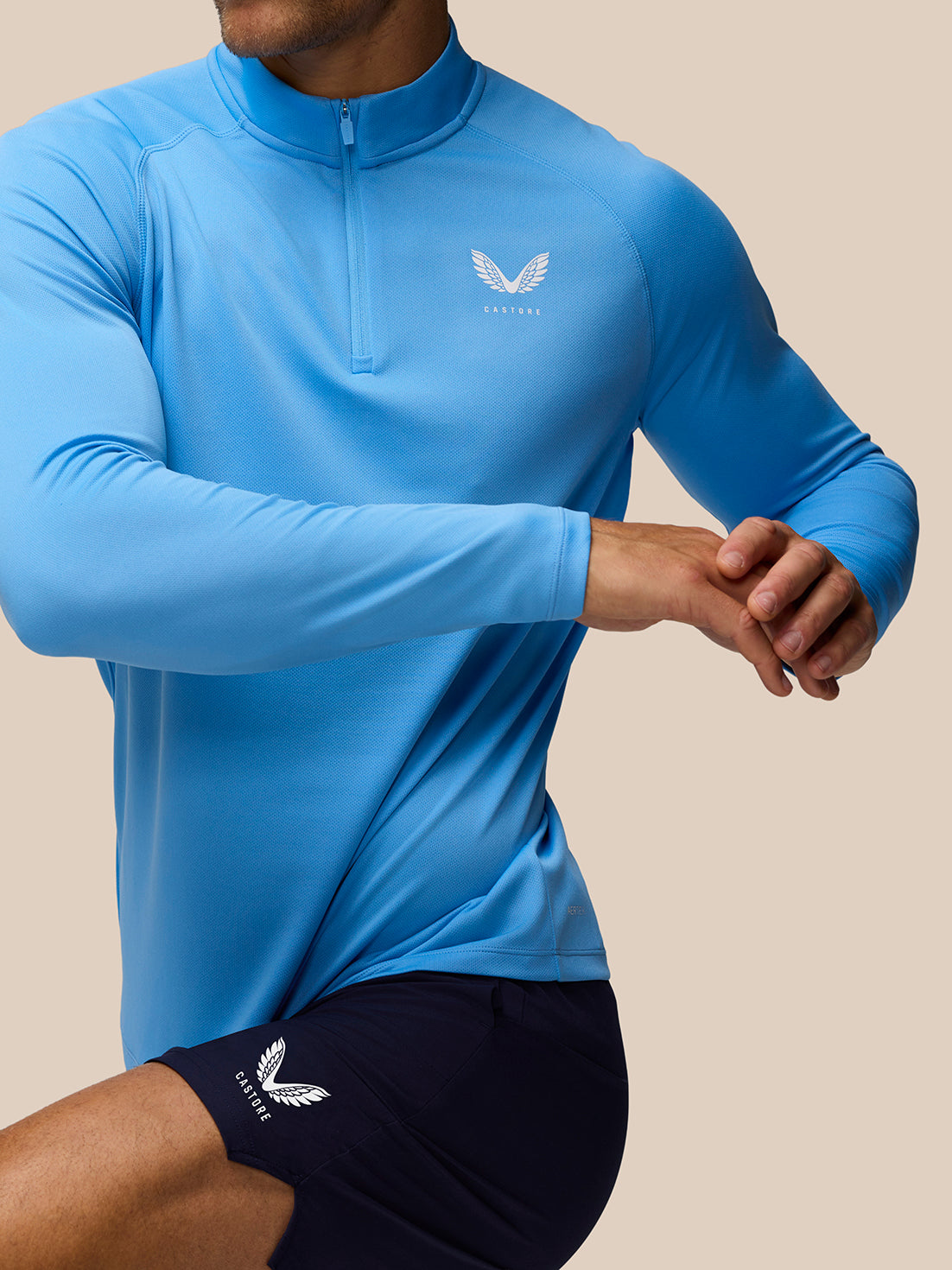 Adapt Training 1/4-Zip-Oberteil - Kühles Blau - Cool Blue/Mid Grey