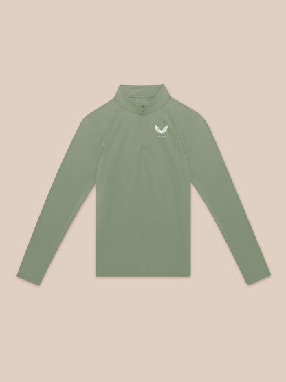 Adapt Training 1/4 Zip Top - Thyme/Mint