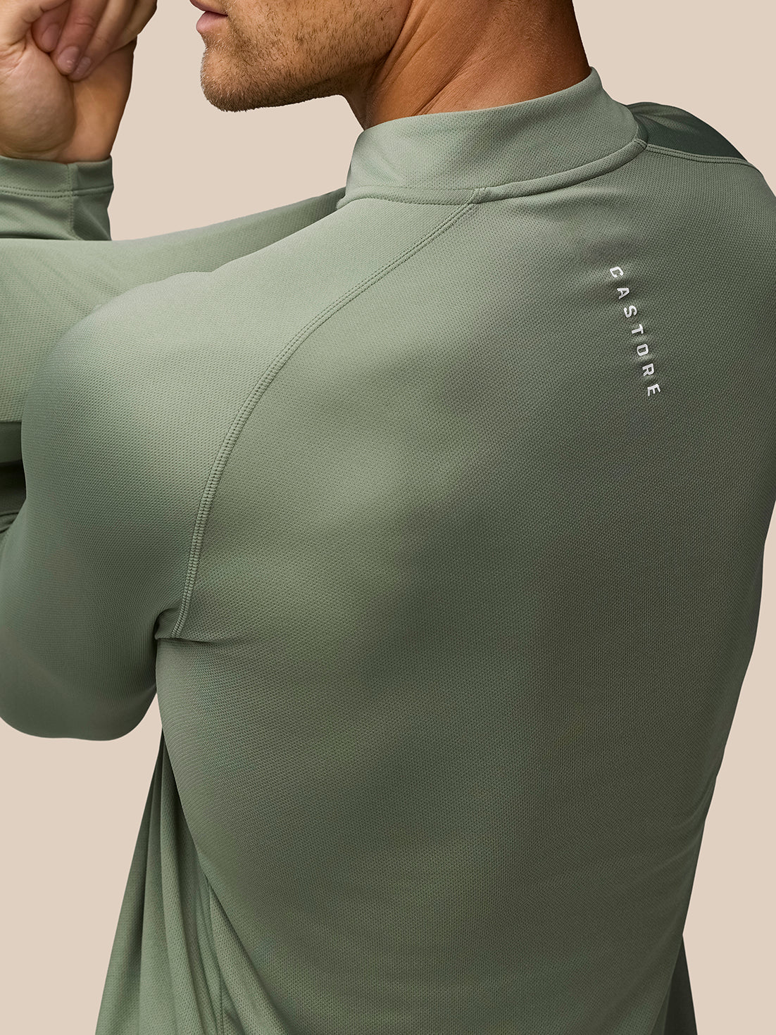 Adapt Training 1/4 Zip Top - Thyme/Mint