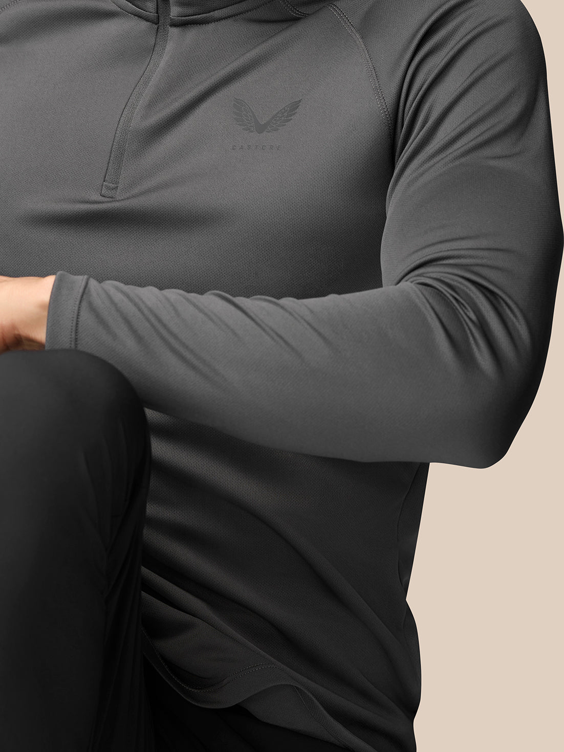 Adapt Training 1/4 Zip Top - Gunmetal